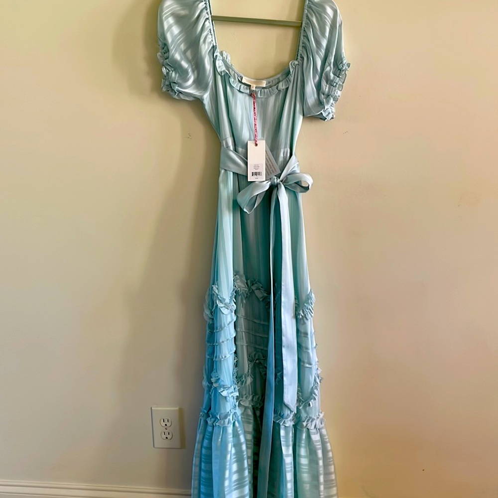 LoveShackFancy NWT Size 4 Baby Blue Sidonif Dress! Never worn! $145